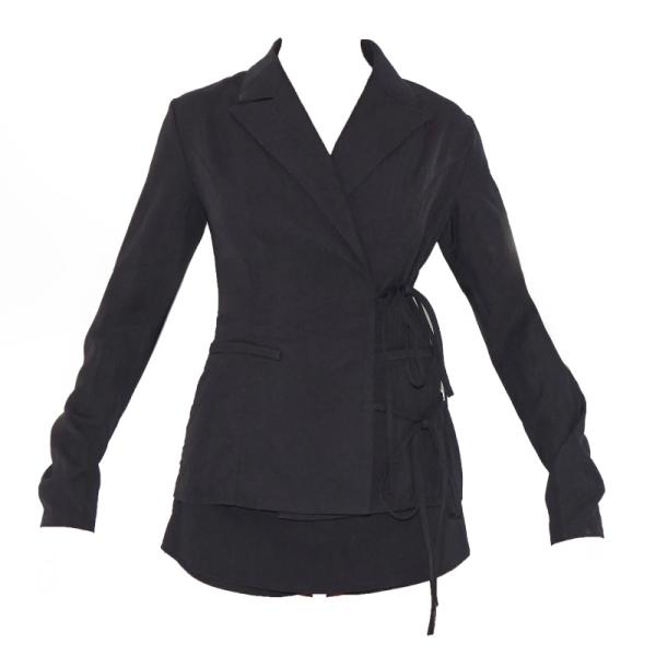 Heartbreak lace up side mini blazer dress in  pink