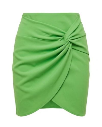 Asos Desing Knot wrap Mini Skirtin apple green