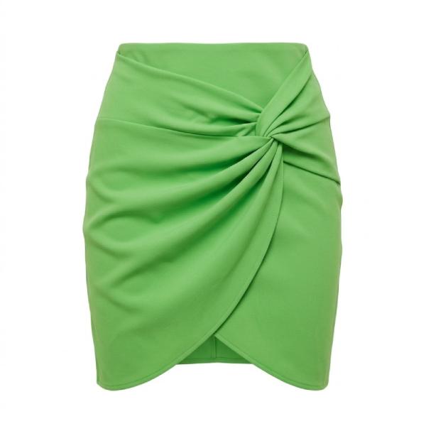 Asos Desing Knot wrap Mini Skirtin apple green