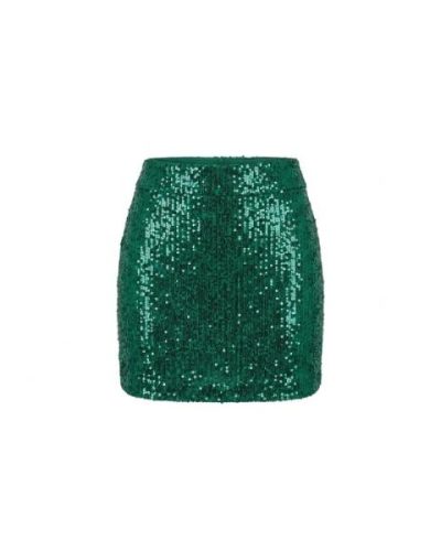 COLLUSION lace trim satin mini skirt in black floral