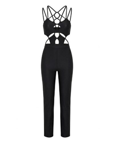Black Strappy jumpsuit