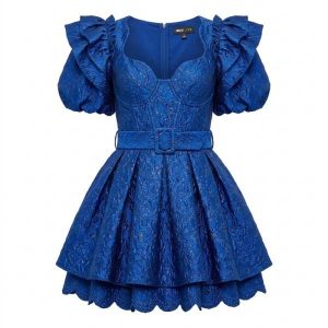 ASOS LUXE Mini Dress in Blue