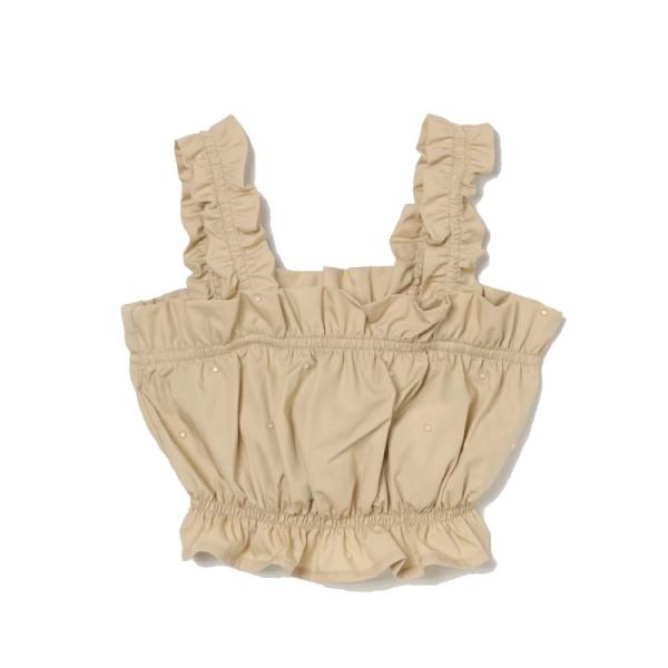 ASOS EDITION ruched lil crop top with elastic strap