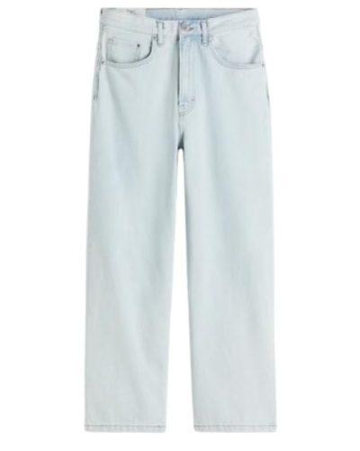 Miss Selfridge wide leg jeans in lightwash blue