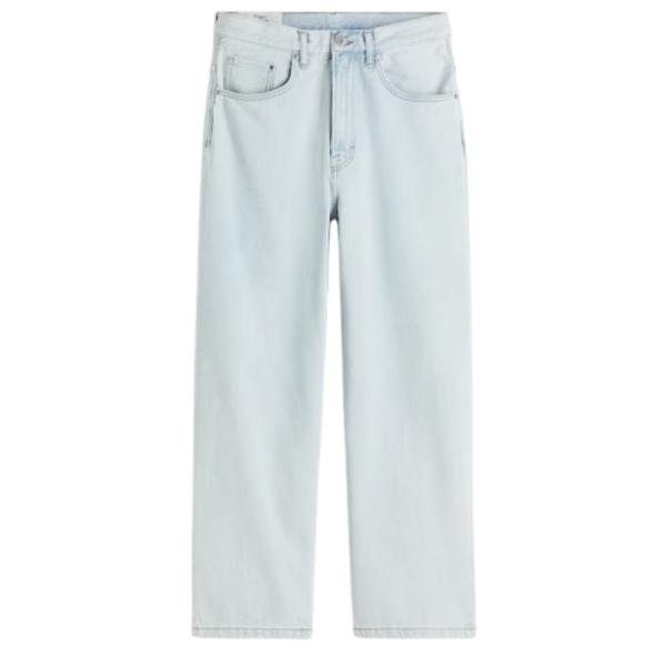 Miss Selfridge wide leg jeans in lightwash blue