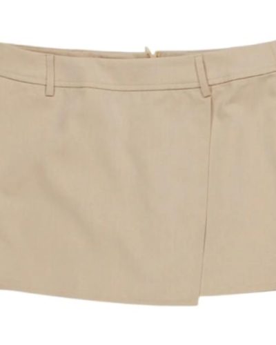 Motel Y2K ultra mini utility skirt in stone