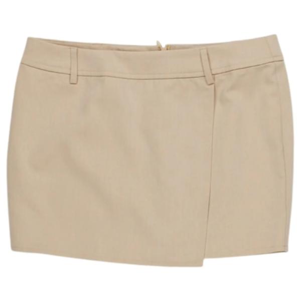 Motel Y2K ultra mini utility skirt in stone