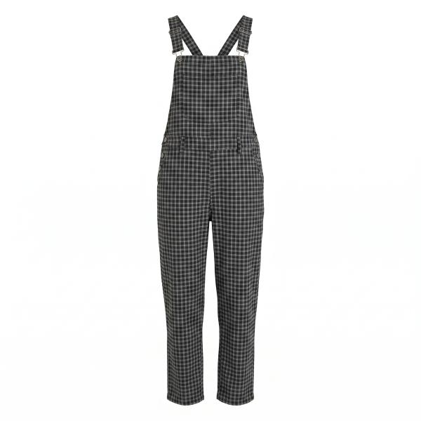 COLLUSION gingham dungaree