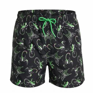 COLLUSION Y2K micro shorts in hibiscus print