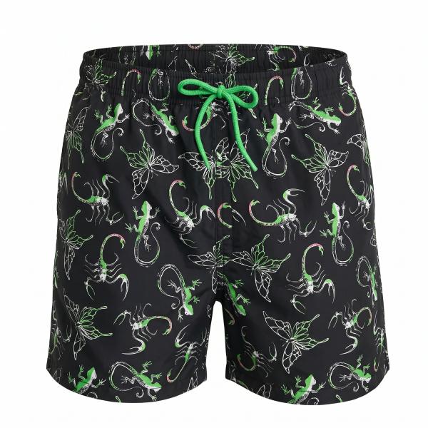 COLLUSION Y2K micro shorts in hibiscus print