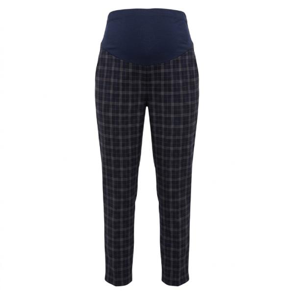ASOS DESIGN Maternity smart tapered trouser in navy check
