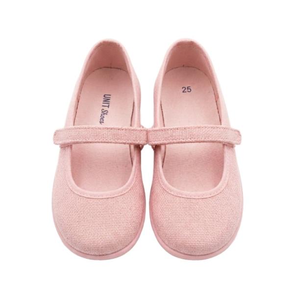 UNIT Shoes linen canvas in pink