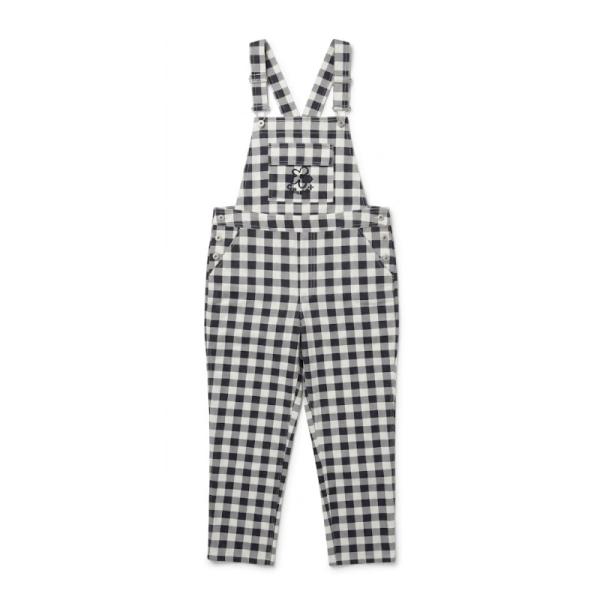COLLUSION gingham dungaree