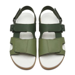 Zara Velcro sandals in Jungle Green