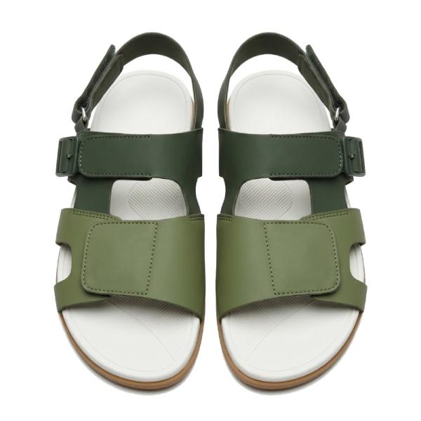 Zara Velcro sandals in Jungle Green