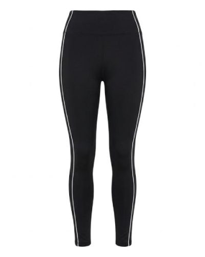 Threadbare Fitness gym legging with contrast piping in black