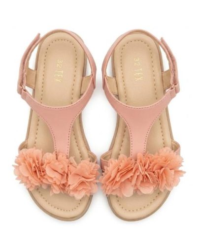 TEX Pink flowers sandals