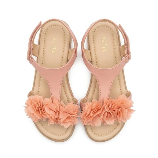 TEX Pink flowers sandals