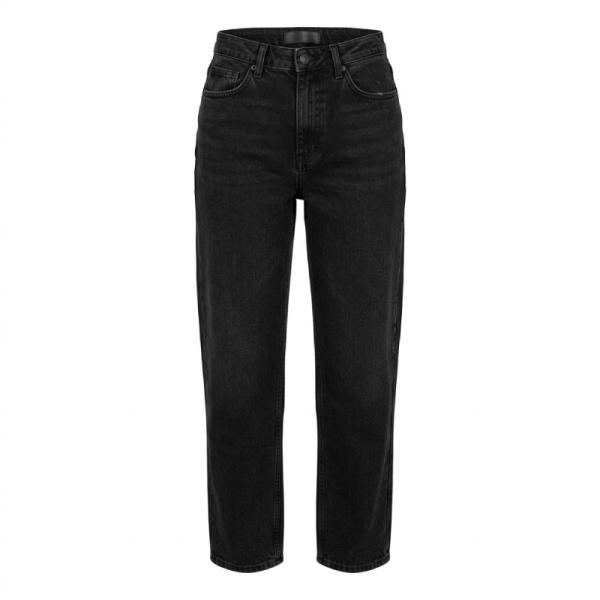 Dont Think Twice Tail Lou mom jeans in black