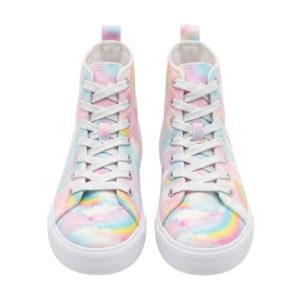 H&M  Light pink rainbow canvas hi-top