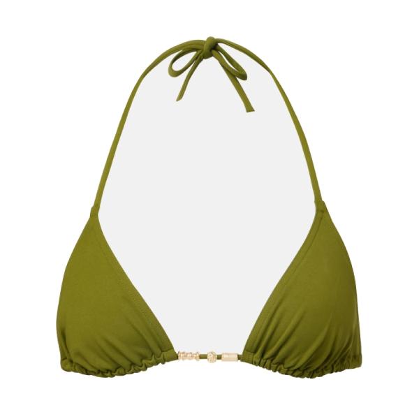 ASYOU tie detail cami in green