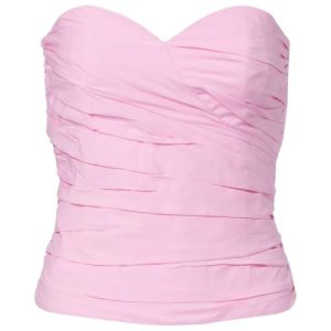 ASYOU hot fix denim corset co-ord in hot pink