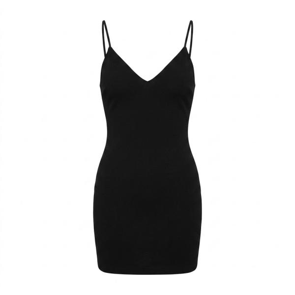 ASOS DESIGN strappy ribbed cup detail sarong mini dress