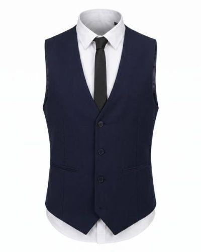 ASOS DESIGN Slim suit waist coat  in Navy