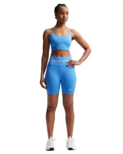 Daisy Street Active legging shorts in blue and yellow print