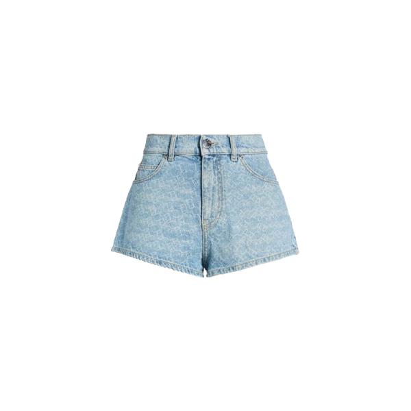 Don't Think Twice Petite Caidi High Wasited denim shorts in light blue