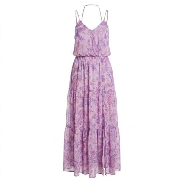 Miss Selfridge chiffon halter maxi  cami in lilac