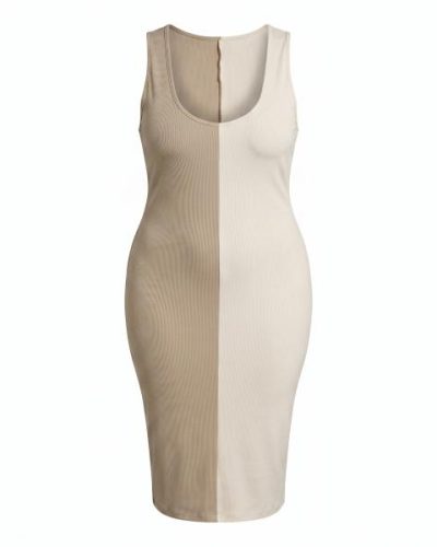 Asos Design sleeveless ribbed midi button through