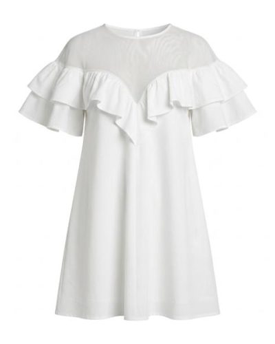 ASOS DESIGN seamed ruffle sleeve mini dress