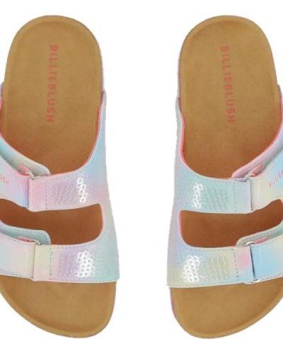 Rock AND Joy rainbow glitter sandals