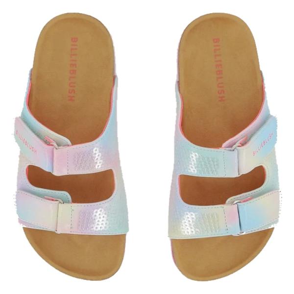 Rock AND Joy rainbow glitter sandals