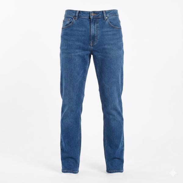 ASOS DESIGN stretch tapered jeans in retro mid