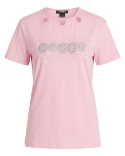 ASYOU honey hotfix cut out tshirt dress in pink