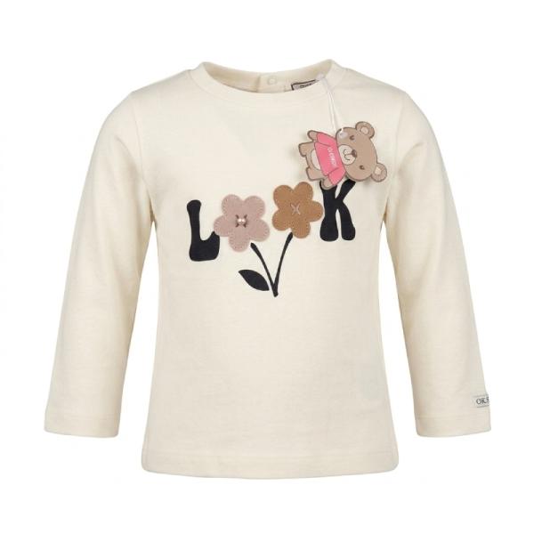 OVERKIDS Look with long sleeve in cream