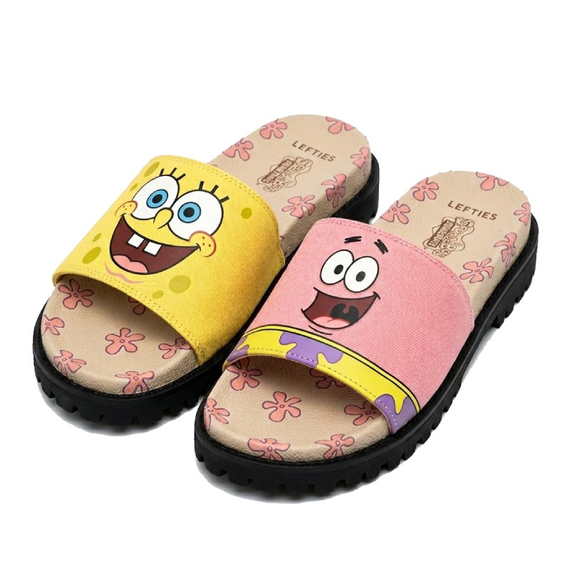 Lefties multicolored sports slides
