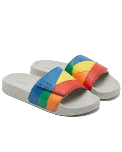 Lefties multicolored sports slides