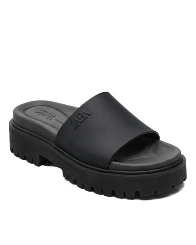 ZARA flatform rubberish slides
